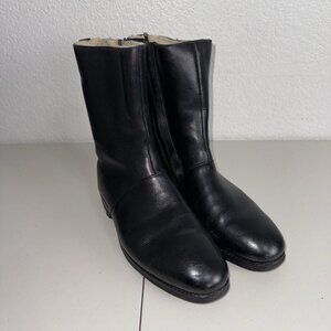 Ridgeway 94% Sole Leather Boots Mens 9‎ Black Made in England Wester Heavy Duty